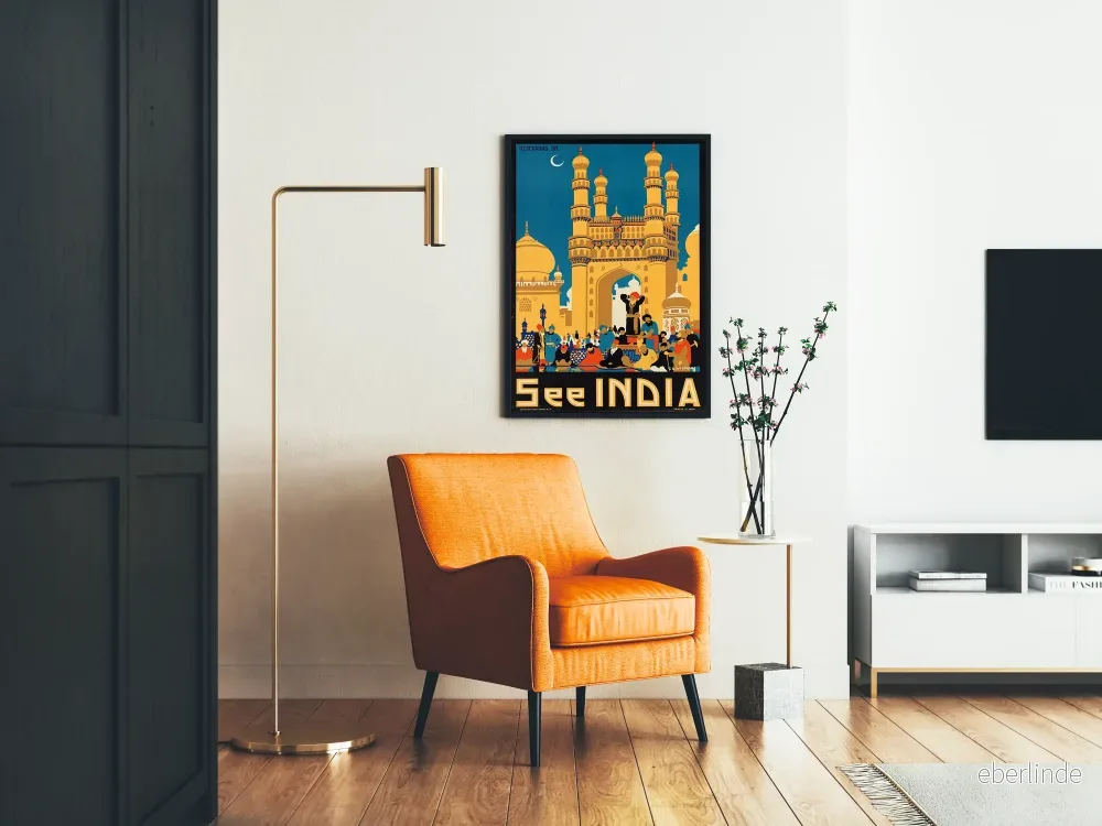 Vintageposter See India - Hyderabads Charminar-portal - Bild 2