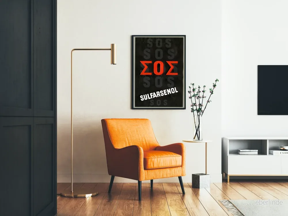 Vintage dekorativ poster Sulfarsenol SOS - Bild 2