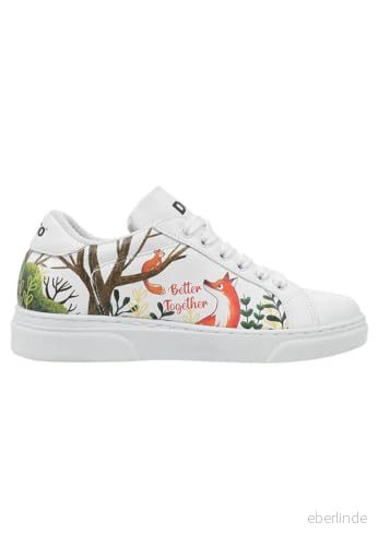 DOGO Unisex barn vegan vita sneakers bättre tillsammans mönster, Material: Polyester, 28 EU 8680544246687