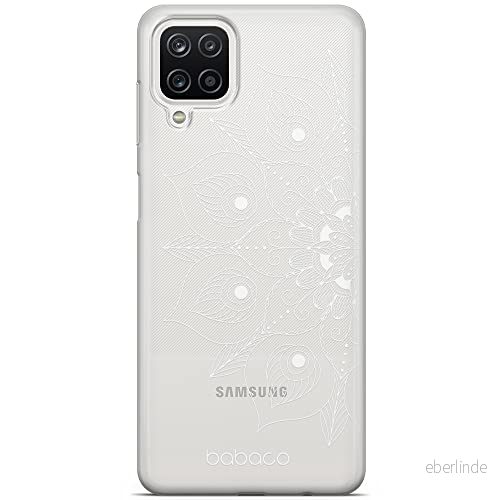 ERT GROUP mobiltelefonfodral för Samsung A12 / M12 F12 originalt och officiellt licensierat Babaco mönster Mandalas 002 Vit optimalt anpassad till formen på mobiltelefonen, gedeeltelijk transparant 5904805819254
