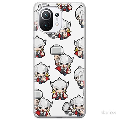 ERT GROUP mobiltelefonfodral för Xiaomi 11 originalt och officiellt licensierat Marvel mönster Thor 007 optimalt anpassad till formen på mobiltelefonen, fodral tillverkad av TPU plast 5904805169236