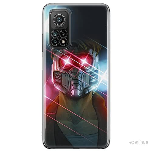 ERT GROUP mobiltelefonfodral för Xiaomi MI 10T 5G / PRO originalt och officiellt licensierat Marvel mönster Star Lord 003, fodral tillverkad av TPU plast 5903040350249