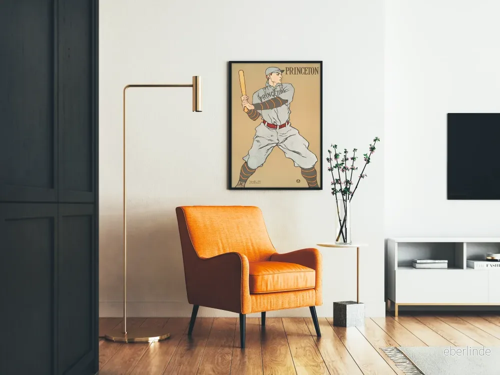 Vintageposter av baseballspelare Princeton - Bild 2