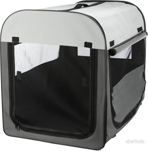 Trixie Soft Kennel Basic M: 55 x 65 80 cm dark grey/light grey 4011905397047