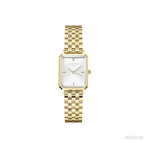 Octagon XS Guld med Vit Urskiva och Boett 19,5x24 mm OWGSG-O60 Rostfritt Stål 8720246519341