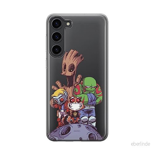 ERT GROUP mobiltelefonfodral för Samsung S23 PLUS originalt och officiellt licensierat Marvel mönster Guardians of the Galaxy 017 anpassad till formen på mobiltelefonen, gedeeltelijk transparant 5905511440183