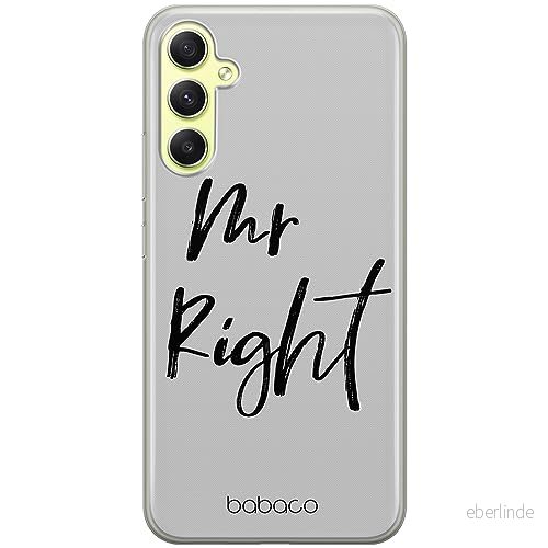 ERT GROUP mobiltelefonfodral för Samsung A34 5G originalt och officiellt licensierat Babaco mönster Mr Right 001 optimalt anpassad till formen på mobiltelefonen, fodral tillverkad av TPU plast 5905511779788