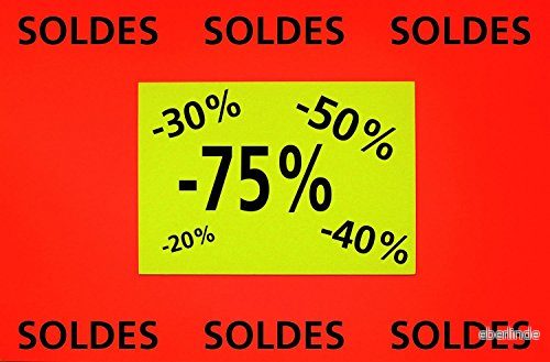 Apli 141910 10 fluorescerande sortiment, 400 x 600 mm, 780 g, gul orange 3270241419108