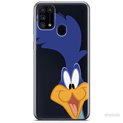 ERT GROUP mobiltelefonfodral för Samsung M31 originalt och officiellt licensierat Looney Tunes mönster Road Runner 001 optimalt anpassad till formen på mobiltelefonen, gedeeltelijk transparant 5904805478567