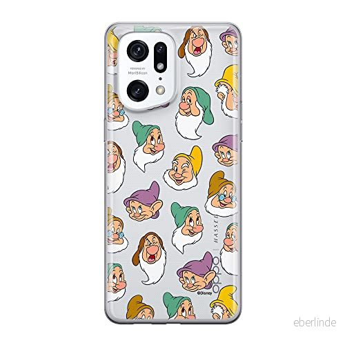 ERT GROUP mobiltelefonfodral för Oppo FIND X5 PRO originalt och officiellt licensierat Disney mönster Snow White and the Seven Dwarfs 015, gedeeltelijk transparant 5905511411541