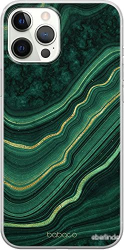 ERT GROUP mobiltelefonfodral för Apple Iphone 12 PRO MAX originalt och officiellt licensierat Babaco mönster Marble 002 Vit anpassad till formen på mobiltelefonen, fodral tillverkad av TPU plast 5903932013986