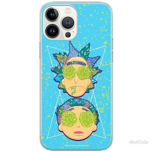 ERT GROUP mobiltelefonfodral för Iphone 13 PRO MAX originalt och officiellt licensierat Rick and Morty mönster & 023, fodral tillverkad av TPU plast 5905511148119