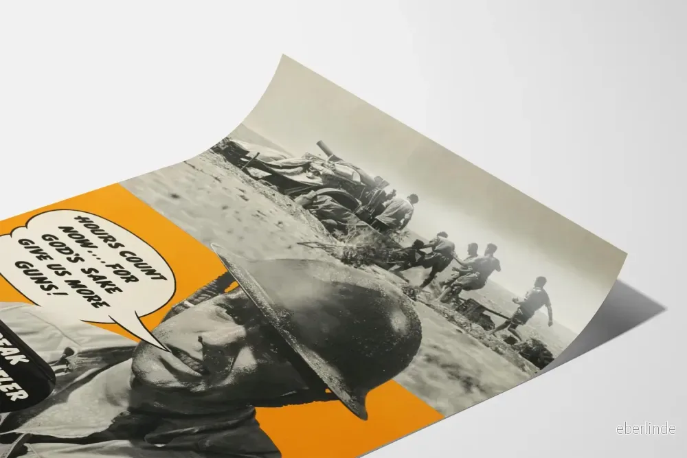 Vintage militär propagandaposter – Vi behöver fler vapen - Bild 3