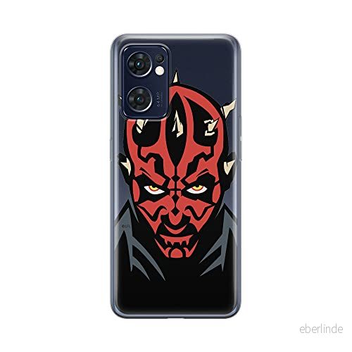ERT GROUP mobiltelefonfodral för Oppo RENO 7 5G originalt och officiellt licensierat Star Wars mönster Darth Maul 004 optimalt anpassad till formen på mobiltelefonen, gedeeltelijk transparant 5905511310899