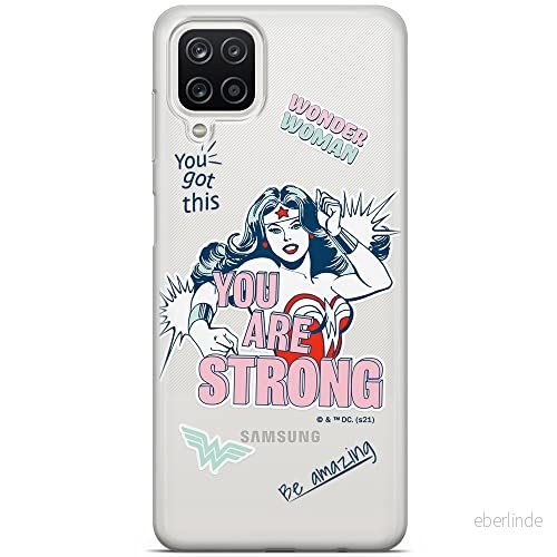ERT GROUP mobiltelefonfodral för Samsung A12 / M12 originalt och officiellt licensierat DC mönster Wonder Woman 025 optimalt anpassad till formen på mobiltelefonen, gedeeltelijk transparant 5903932934069