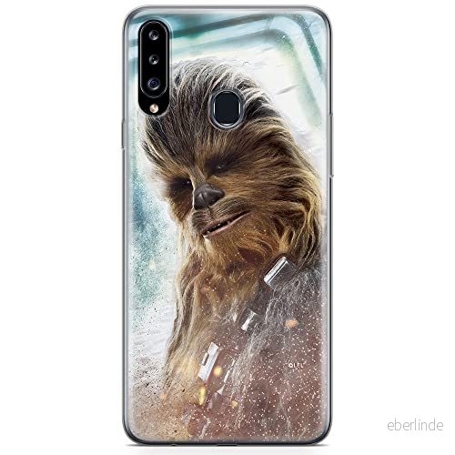 ERT GROUP mobiltelefonfodral för Samsung A20S originalt och officiellt licensierat Star Wars mönster Chewbacca 001 optimalt anpassad till formen på mobiltelefonen, fodral tillverkad av TPU plast 5904805443619