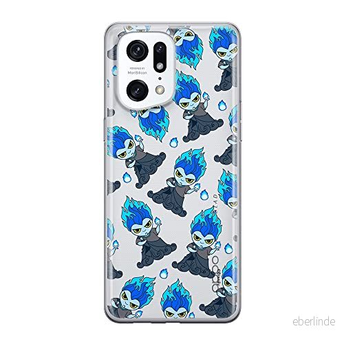 ERT GROUP mobiltelefonfodral för Oppo FIND X5 PRO originalt och officiellt licensierat Disney mönster Hades 002 optimalt anpassad till formen på mobiltelefonen, gedeeltelijk transparant 5905511416133