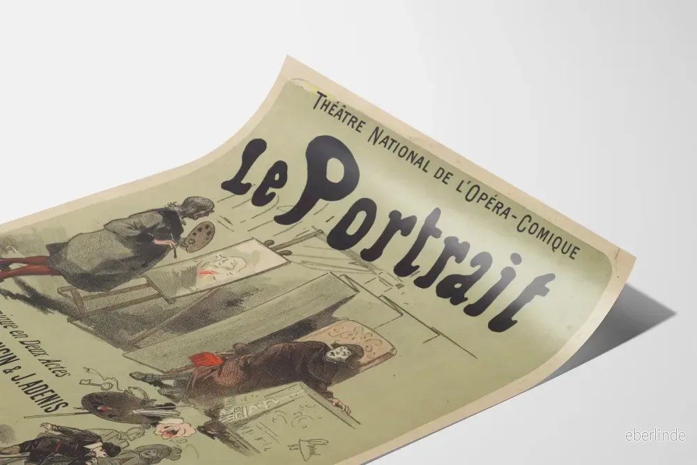 Vintageaffisch för Nationalteatern för Opera-Komiken - Porträtt - Bild 3