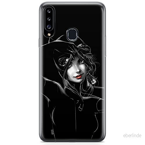 ERT GROUP mobiltelefonfodral för Samsung A20S originalt och officiellt licensierat DC mönster Catwoman 002 optimalt anpassad till formen på mobiltelefonen, fodral tillverkad av TPU plast 5904805442902