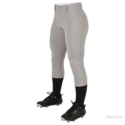 Champro dam turnering traditionell låg midja polyester softballbyxa grå 752044792808