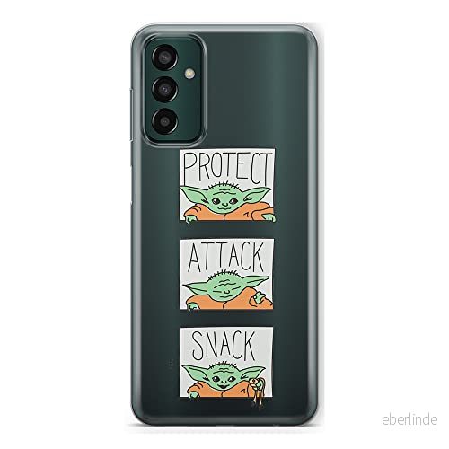 ERT GROUP mobiltelefonfodral för Samsung M13 4G originalt och officiellt licensierat Star Wars mönster Baby Yoda 009 optimalt anpassad till formen på mobiltelefonen, gedeeltelijk transparant 5905511321857