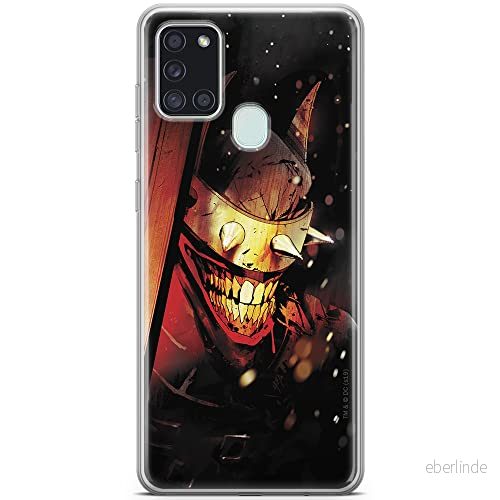 ERT GROUP mobiltelefonfodral för Samsung A21s originalt och officiellt licensierat DC mönster Batman Who Laughs 005 optimalt anpassad till formen på mobiltelefonen, fodral tillverkad av TPU plast 5903040259122