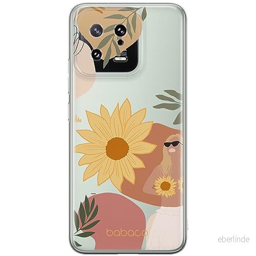 ERT GROUP mobiltelefonfodral för Xiaomi 13 originalt och officiellt licensierat Babaco mönster Flowers 015 optimalt anpassad till formen på mobiltelefonen, gedeeltelijk transparant 5905511904555