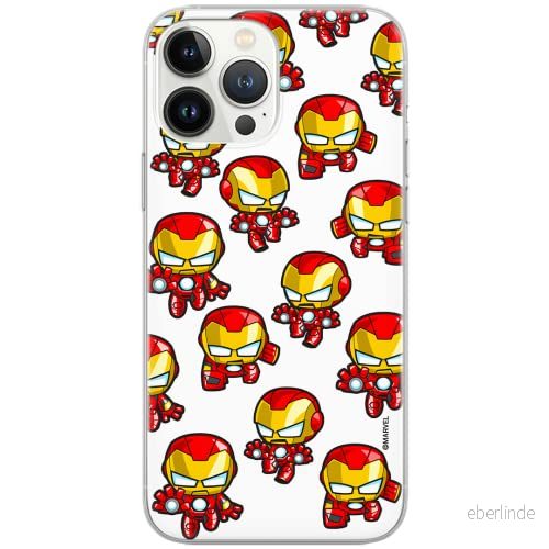 ERT GROUP mobiltelefonfodral för Apple Iphone XR originalt och officiellt licensierat Marvel mönster Iron Man 031 Vit optimalt anpassad till formen på mobiltelefonen, fodral tillverkad av TPU plast 5904805155581
