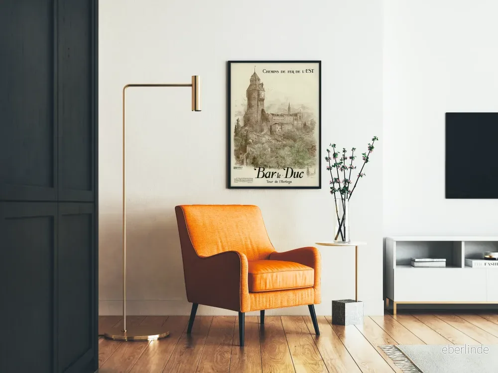 Vintageposter Bar-le-Duc Tour de l'Horloge Chemins de Fer de l'Est - Bild 2