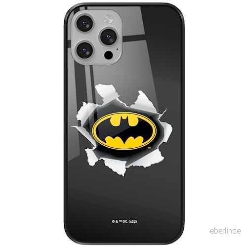 ERT GROUP mobiltelefonfodral för Apple Iphone 13 PRO originalt och officiellt licensierat DC mönster Batman 059 tillverkad av härdat glas, skyddsfodral 5905131536952