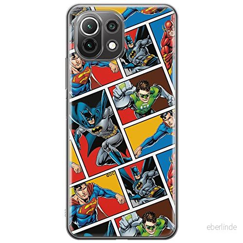 ERT GROUP mobiltelefonfodral för Xiaomi 11 LITE 4G/5G originalt och officiellt licensierat DC mönster Justice League 001, fodral tillverkad av TPU plast 5903932701609