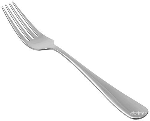 Amazon basics bordsgafflar, rundade kanter, rostfritt stål, 12 pack, silver, tum 841710188790