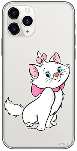 ERT GROUP mobiltelefonfodral för Iphone 11 PRO originalt och officiellt licensierat Disney mönster Marie 007 optimalt anpassad till formen på mobiltelefonen, gedeeltelijk transparant 5905131129123