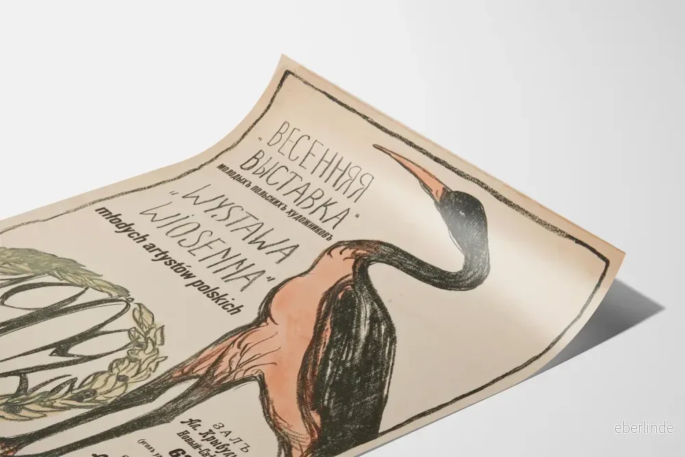 Vintageaffisch för polsk konstutställning Wystawa Wiosenna 1919 - Bild 3