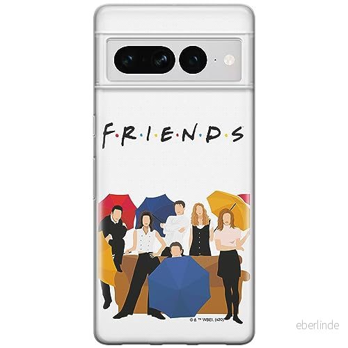 ERT GROUP mobiltelefonfodral för Google PIXEL 7 PRO originalt och officiellt licensierat Friends mönster 001 optimalt anpassad till formen på mobiltelefonen, fodral tillverkad av TPU plast 5905795165185