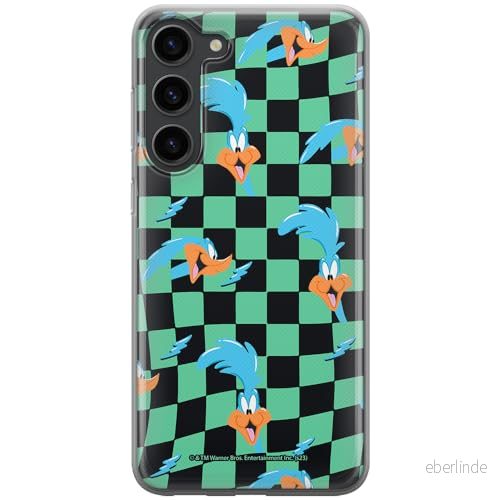 ERT GROUP mobiltelefonfodral för Samsung S23 PLUS originalt och officiellt licensierat Looney Tunes mönster Roadrunner 005 anpassad till formen på mobiltelefonen, fodral tillverkad av TPU plast 5905795128166