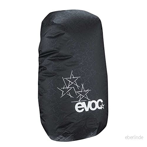 EVOC RAINCOVER SLEEVE, praktiskt regnskydd för ryggsäck (vattentät skyddspåse ryggsäck, regnskydd, ryggsäcksöverdrag, mått: 16 x 56 27 cm, vikt: 50 g, volym: 10 25 l), Black 4250450721116