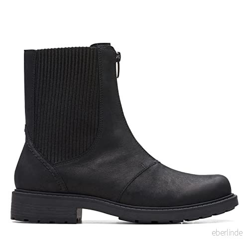 Clarks Orinoco2 Up modestövel för kvinnor, Svart läder, 41 EU 5059680690082