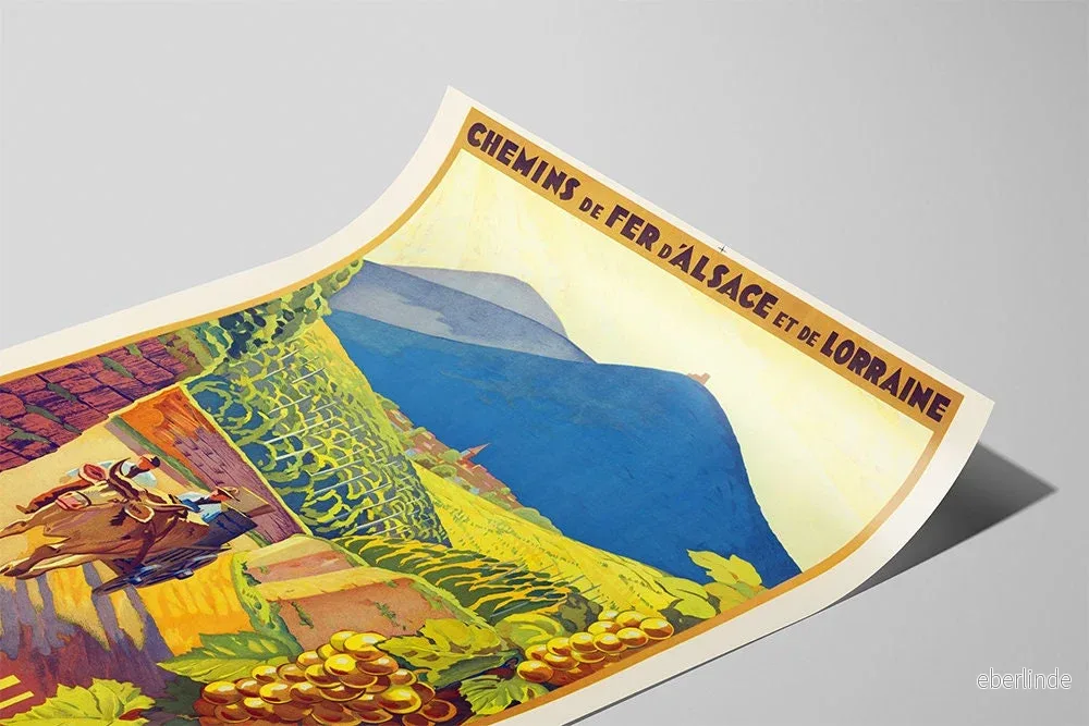 Alsace-viner | Konsttryck av äldre Poster - Bild 3