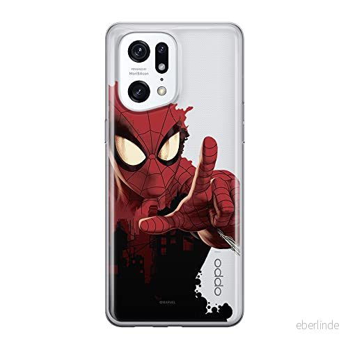 ERT GROUP mobiltelefonfodral för Oppo FIND X5 PRO originalt och officiellt licensierat Marvel mönster Spider Man 006 optimalt anpassad till formen på mobiltelefonen, gedeeltelijk transparant 5905511400439