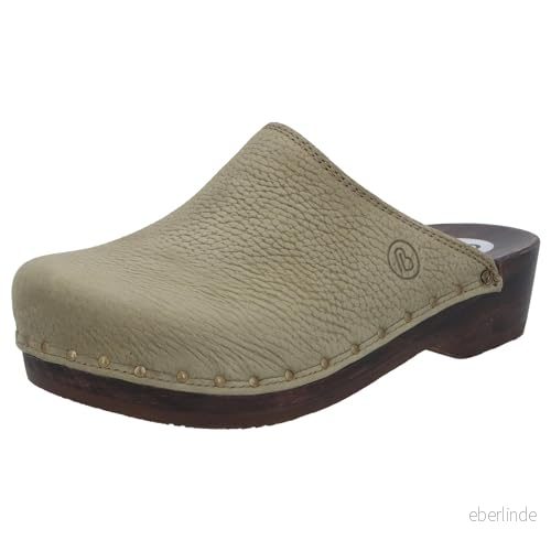 Berkemann Unisex naturtofflor träsko, Grön, 38 EU 4049261423193