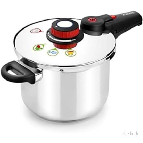 Monix Tryckkokare i modernt rostfritt stål 7 Litros silver 8435092421174