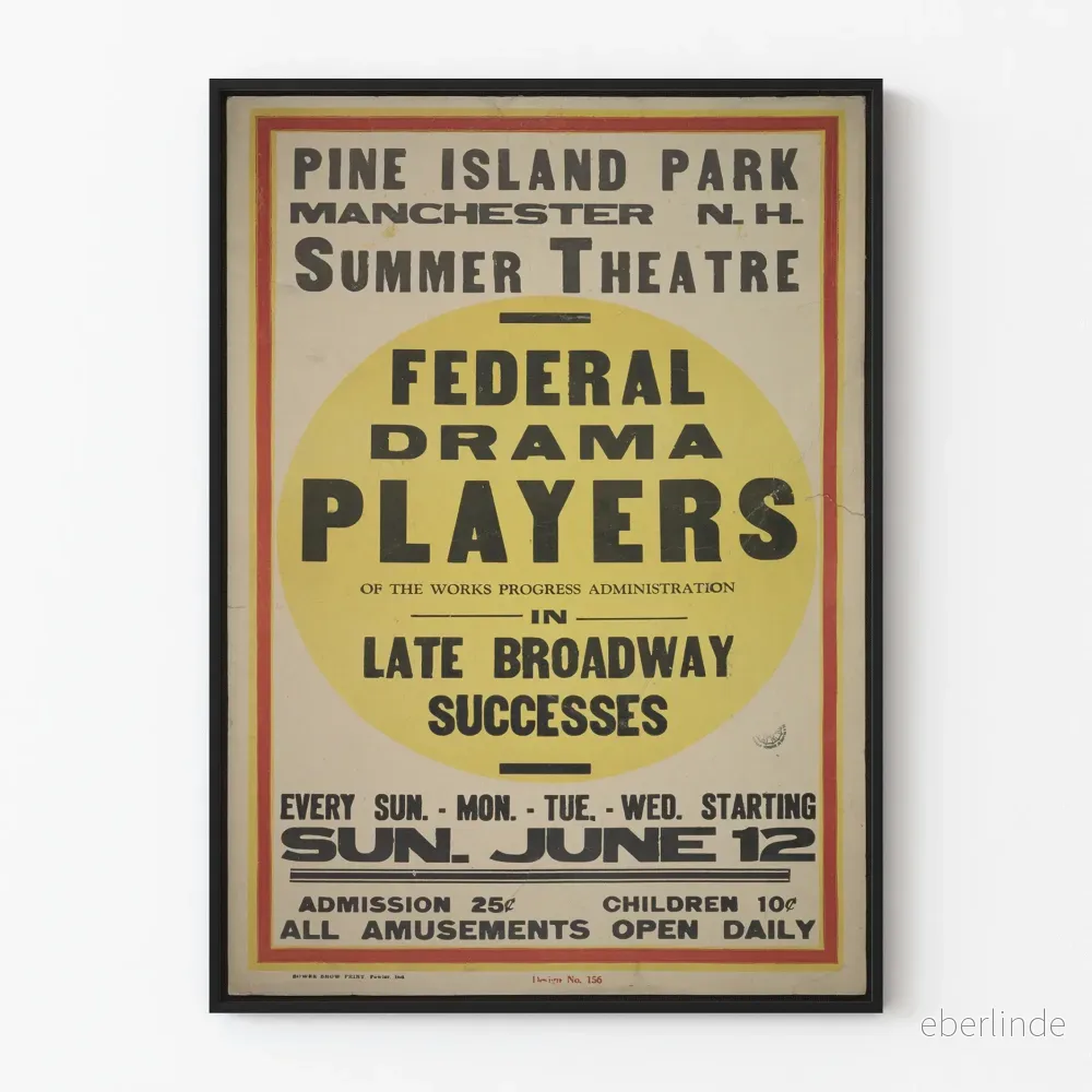 Vintage Federal Drama Players - Teater i Pine Island Park