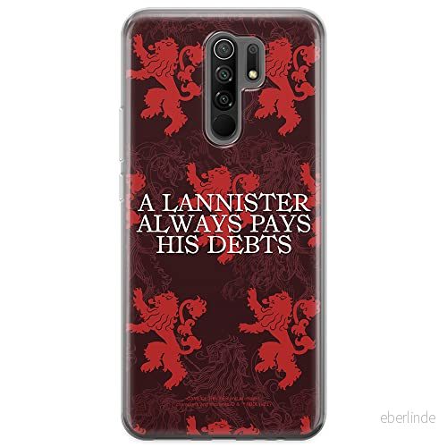 ERT GROUP mobiltelefonfodral för Xiaomi REDMI 9 originalt och officiellt licensierat Game od Thrones mönster of 018 anpassad till formen på mobiltelefonen, fodral tillverkad av TPU plast 5903932690422