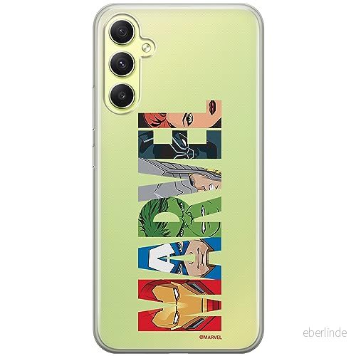 ERT GROUP mobiltelefonfodral för Samsung A34 5G originalt och officiellt licensierat Marvel mönster 011 optimalt anpassad till formen på mobiltelefonen, gedeeltelijk transparant 5905511782269