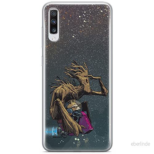 ERT GROUP mobiltelefonfodral för Samsung A70 originalt och officiellt licensierat Marvel mönster Guardians of the Galaxy 004 anpassad till formen på mobiltelefonen, fodral tillverkad av TPU plast 5902980414646