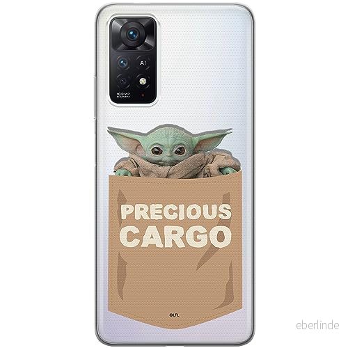 ERT GROUP mobiltelefonfodral för Xiaomi REDMI NOTE 11 PRO 5G/11 4G/11 PRO+ 5G originalt och officiellt licensierat Star Wars mönster Baby Yoda 030, gedeeltelijk transparant 5905511750701