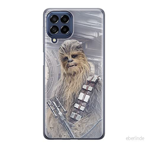 ERT GROUP mobiltelefonfodral för Samsung M53 5G originalt och officiellt licensierat Star Wars mönster Chewbacca 002 optimalt anpassad till formen på mobiltelefonen, fodral tillverkad av TPU plast 5905511395780