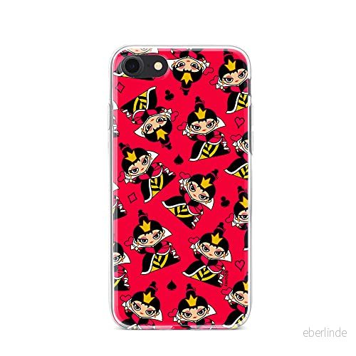 ERT GROUP mobiltelefonfodral för Iphone 7/8/ SE 2/ 3 originalt och officiellt licensierat Disney mönster Queen of Hearts 002 anpassad till formen på mobiltelefonen, fodral tillverkad av TPU plast 5905131428387