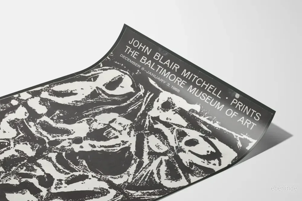 John Blair Mitchell - Utställningsposter vid Baltimore Museum of Art 1965 - Bild 3